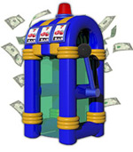 Inflatable Slots Money Blowing Machine